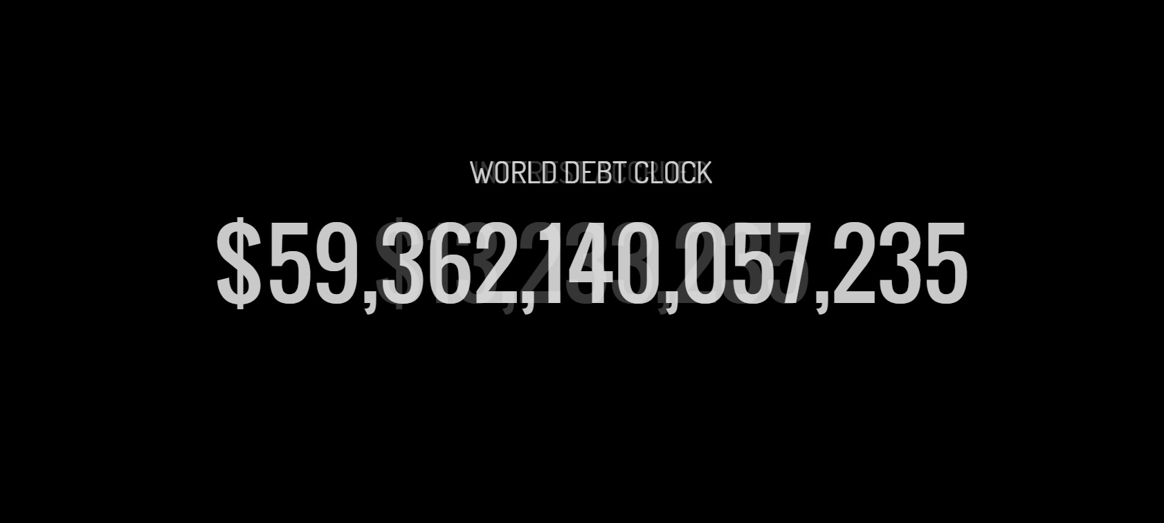 world debt clock