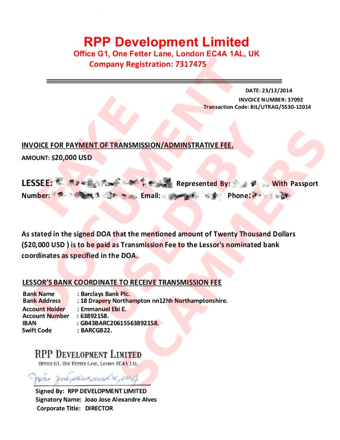 sblc fake
